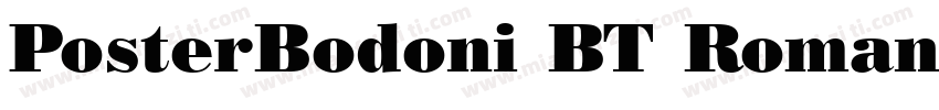 PosterBodoni BT Roman字体转换